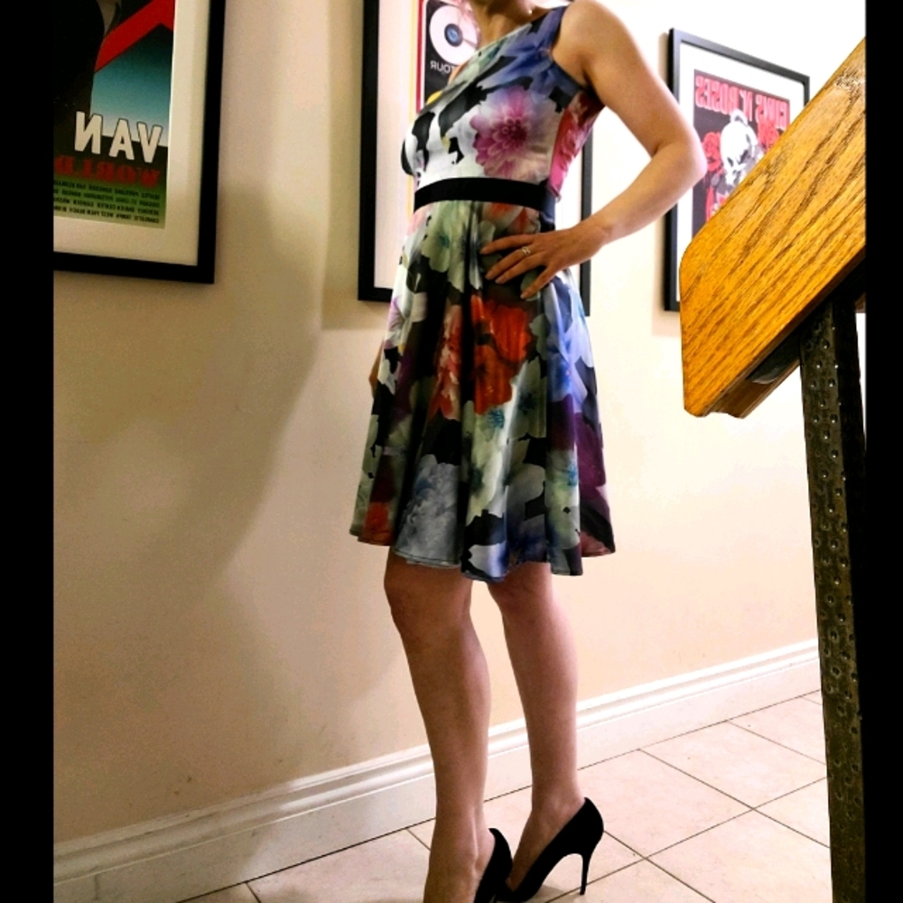 Floral Argenti Dress w Ribbon